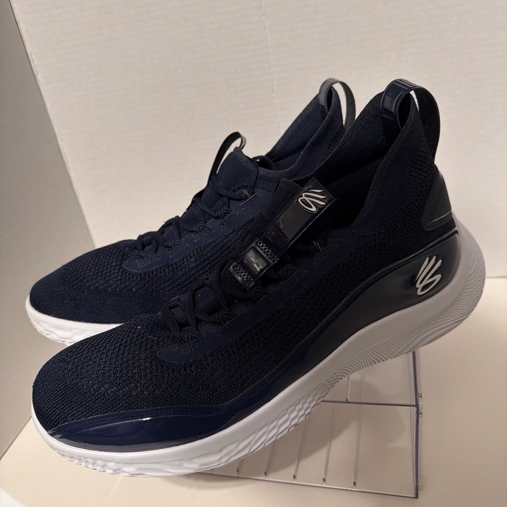 Curry Under Armour Mens UA Team Curry 14M 15.5W Flow Basketball Shoes Blue Size - Picture 2 of 9